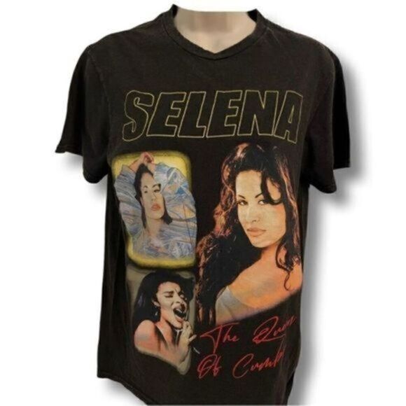 Selena Black Short Sleeve T-Shirt. Size Medium. - Picture 1 of 4